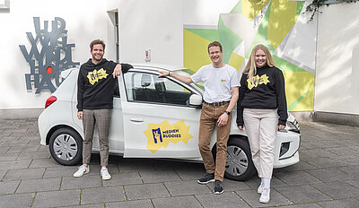 Das Projektteam:  Nils Thieben, Michael Brendel und Ina Streeck